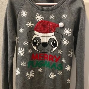 Pug Christmas sweater